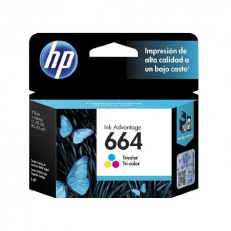 Cartucho De Tinta Hp F6V28Al 664 Tricolor