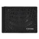 Cartera Sencilla Para Caballero Cuadra En Piel Genuina Fuscus Negro B3043FL