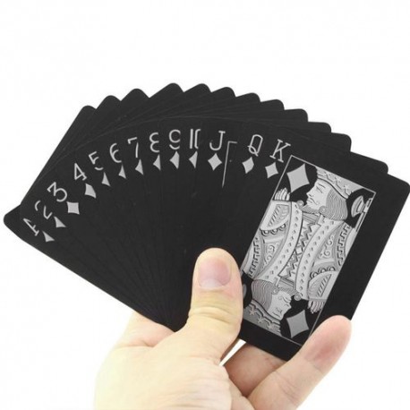 Baraja De Cartas Para Caballero Mad Man Impermeable Negro 3676