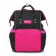 Mochila Pañalera McCarthy 16” NEGRO/FUCSIA PAN-16