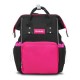 Mochila Pañalera McCarthy 16” NEGRO/FUCSIA PAN-16