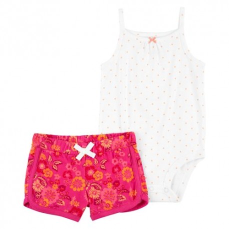 Conjunto Casual Niña Carters Blanco 1P003110