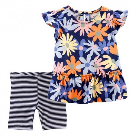 Conjunto Casual Niña Carters Azul 2O856010