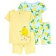Set De Pijama Niña Carters Amarillo 2O837210