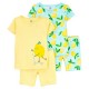 Set De Pijama Niña Carters Amarillo 1O837210