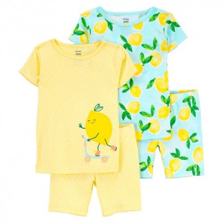 Set De Pijama Niña Carters Amarillo 1O837210