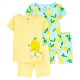 Set De Pijama Niña Carters Amarillo 1O837210