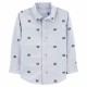 Camisa Manga Larga Para Niño Carters Azul 2N953810