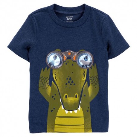Playera Manga Corta Niño Carters Azul 2O959010
