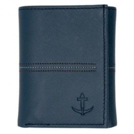 Cartera Triple Para Caballero Cabo Rojo Azul 8011