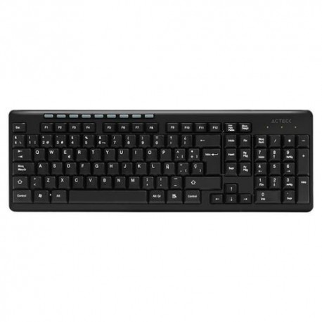 Teclado Inalámbrico Acteck 2.4Ghz Negro AC-913973